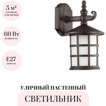 Уличный настенный светильник ODEON LIGHT NATURE HOUSE 4042/1W Уличный настенный светильник ODEON LIGHT NATURE HOUSE 4042/1W